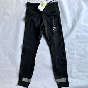 Nike Tight Fit High Rise 7/8 Length Leggings Small Black